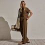 Cotton Linen Pull On Pant in Cocoa | James Perse Los Angeles