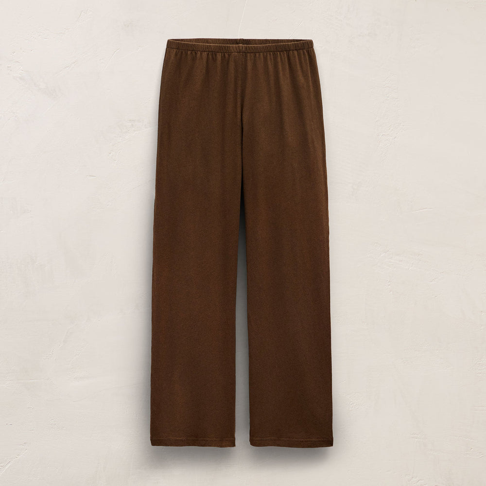 Cotton Linen Pull On Pant in Cocoa | James Perse Los Angeles