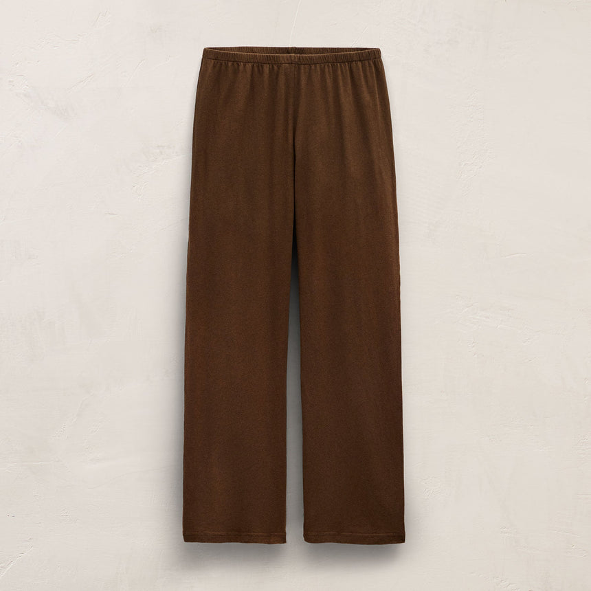 Cotton Linen Pull On Pant in Cocoa | James Perse Los Angeles