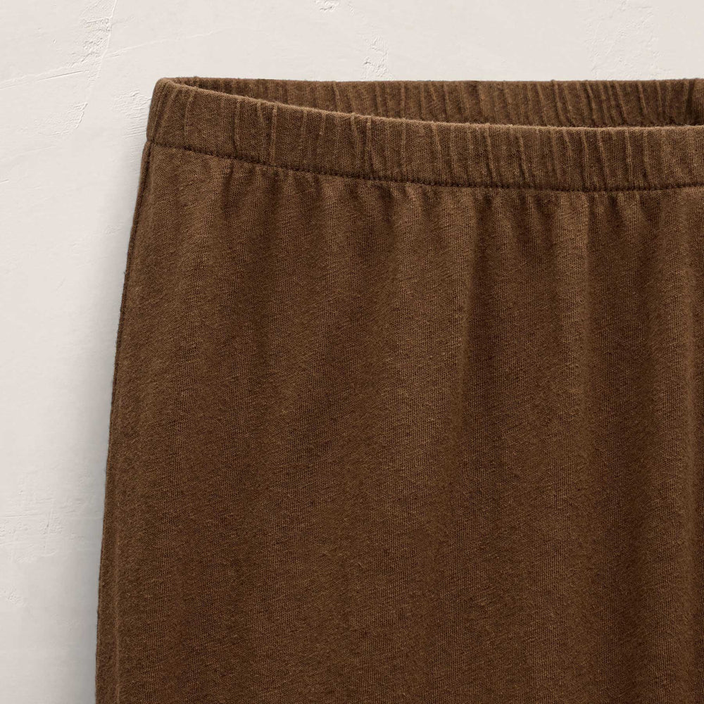 Cotton Linen Pull On Pant in Cocoa | James Perse Los Angeles