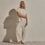 Cotton Linen Pull On Pant in Ecru | James Perse Los Angeles