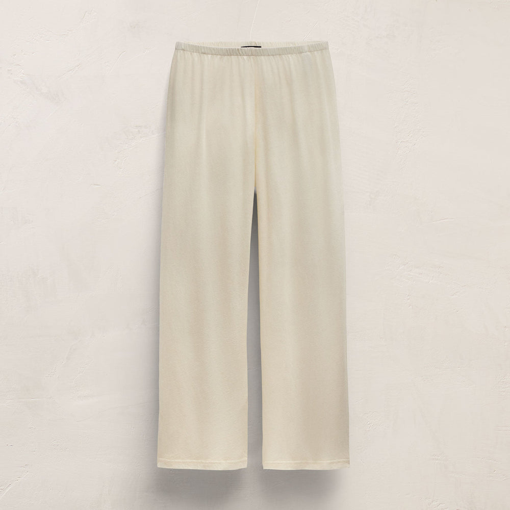 Cotton Linen Pull On Pant in Ecru | James Perse Los Angeles