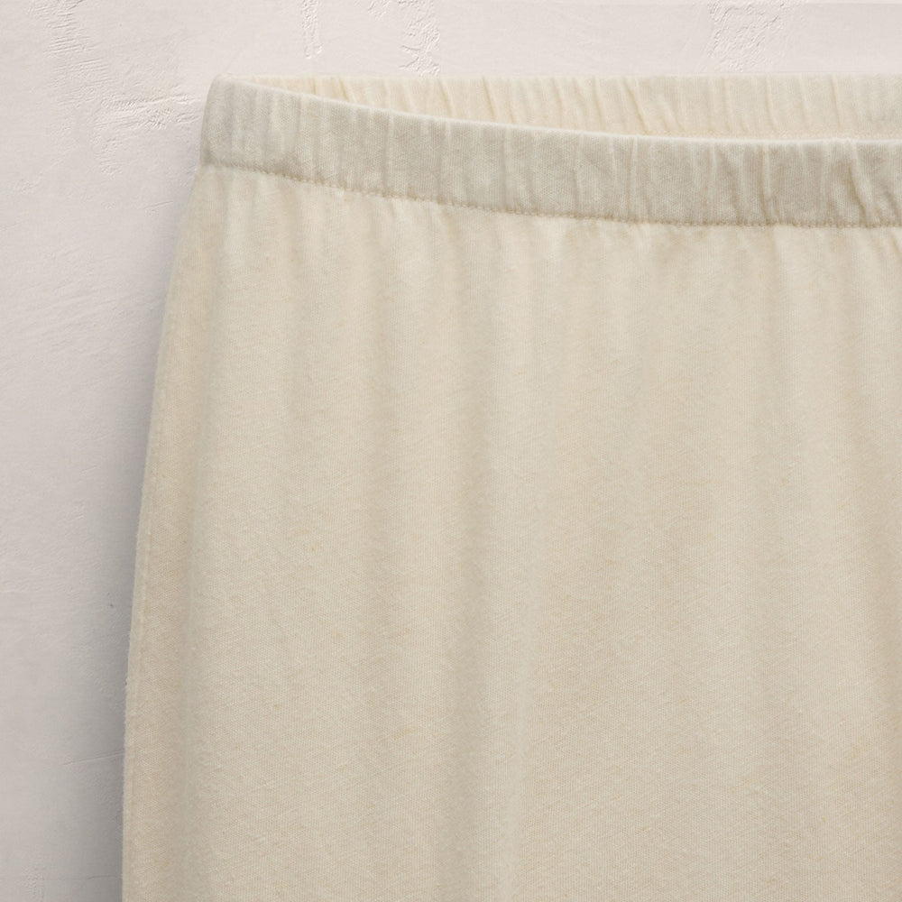 Cotton Linen Pull On Pant in Ecru | James Perse Los Angeles