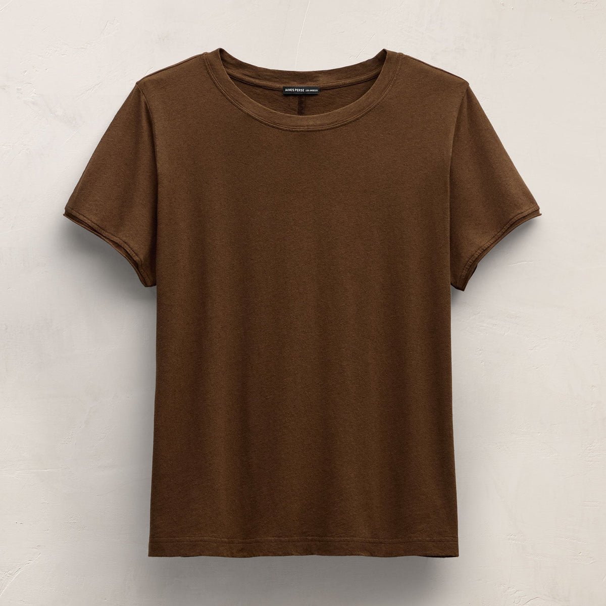 Cotton Linen Lounge Tee in Cocoa | James Perse Los Angeles