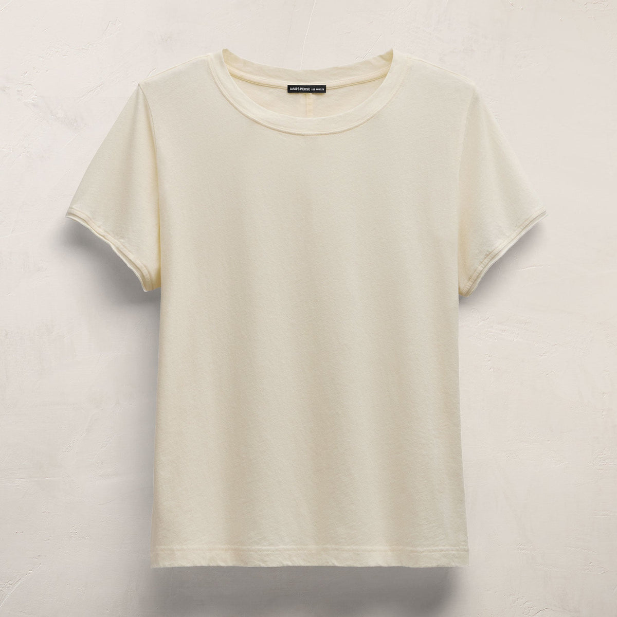 Cotton Linen Lounge Tee in Ecru | James Perse Los Angeles