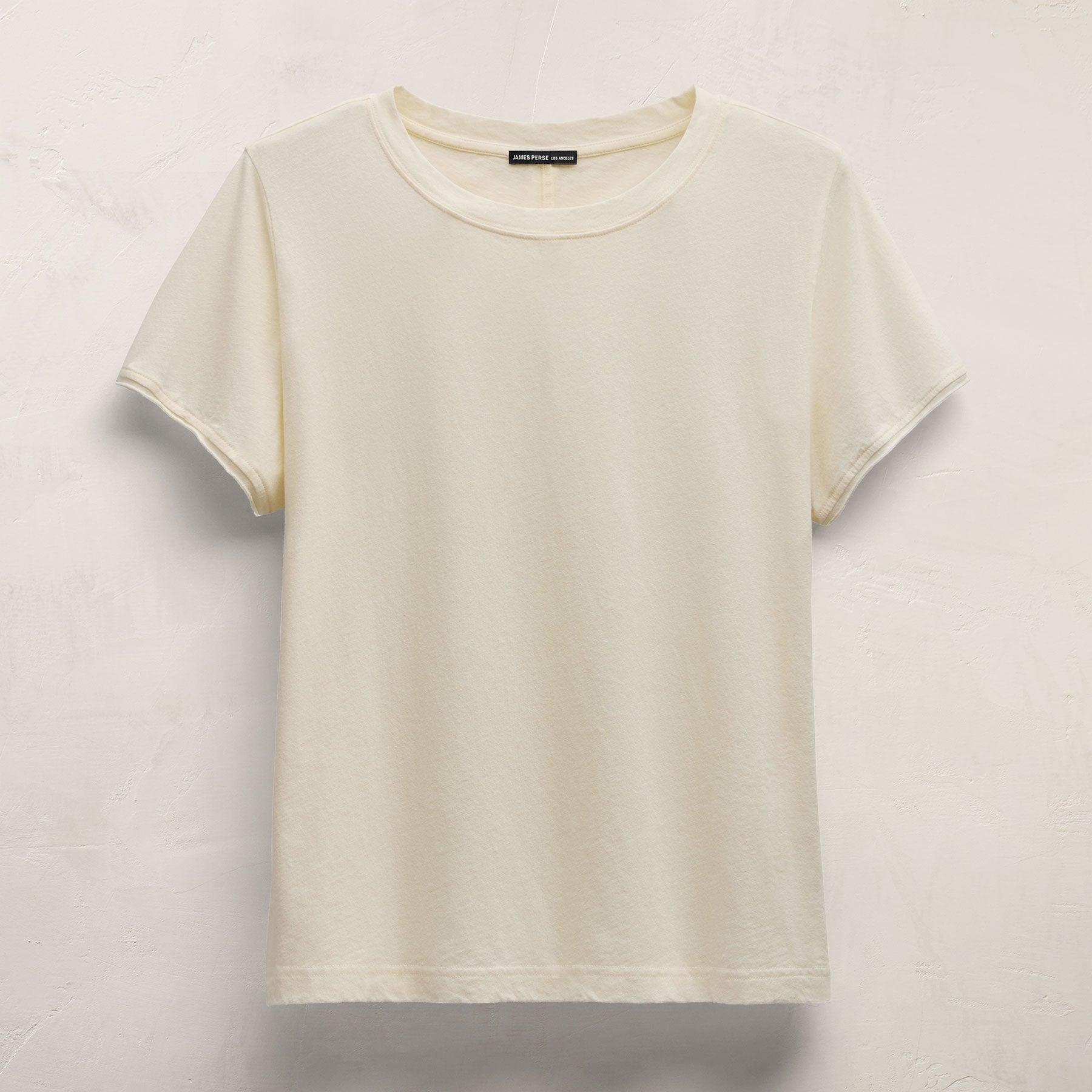 Cotton Linen Lounge Tee in Ecru | James Perse Los Angeles