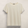 Cotton Linen Lounge Tee in Ecru | James Perse Los Angeles