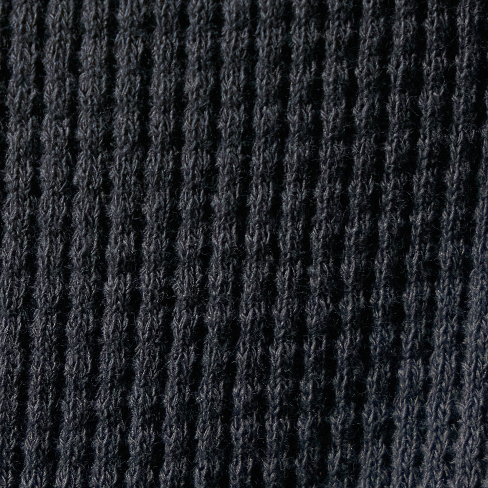Cotton Linen Waffle Henley in Asphalt | James Perse Los Angeles