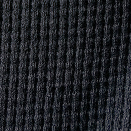 Cotton Linen Waffle Henley in Asphalt | James Perse Los Angeles