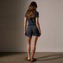 Cotton Linen Waffle Short in Asphalt | James Perse Los Angeles