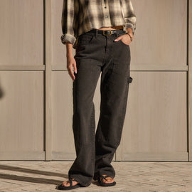 Workwear Denim Pant - Brown Wash | James Perse Los Angeles