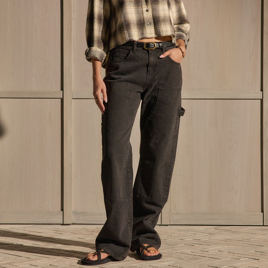 Workwear Denim Pant - Brown Wash | James Perse Los Angeles