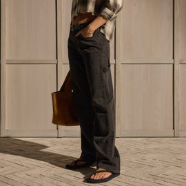 Workwear Denim Pant - Brown Wash | James Perse Los Angeles