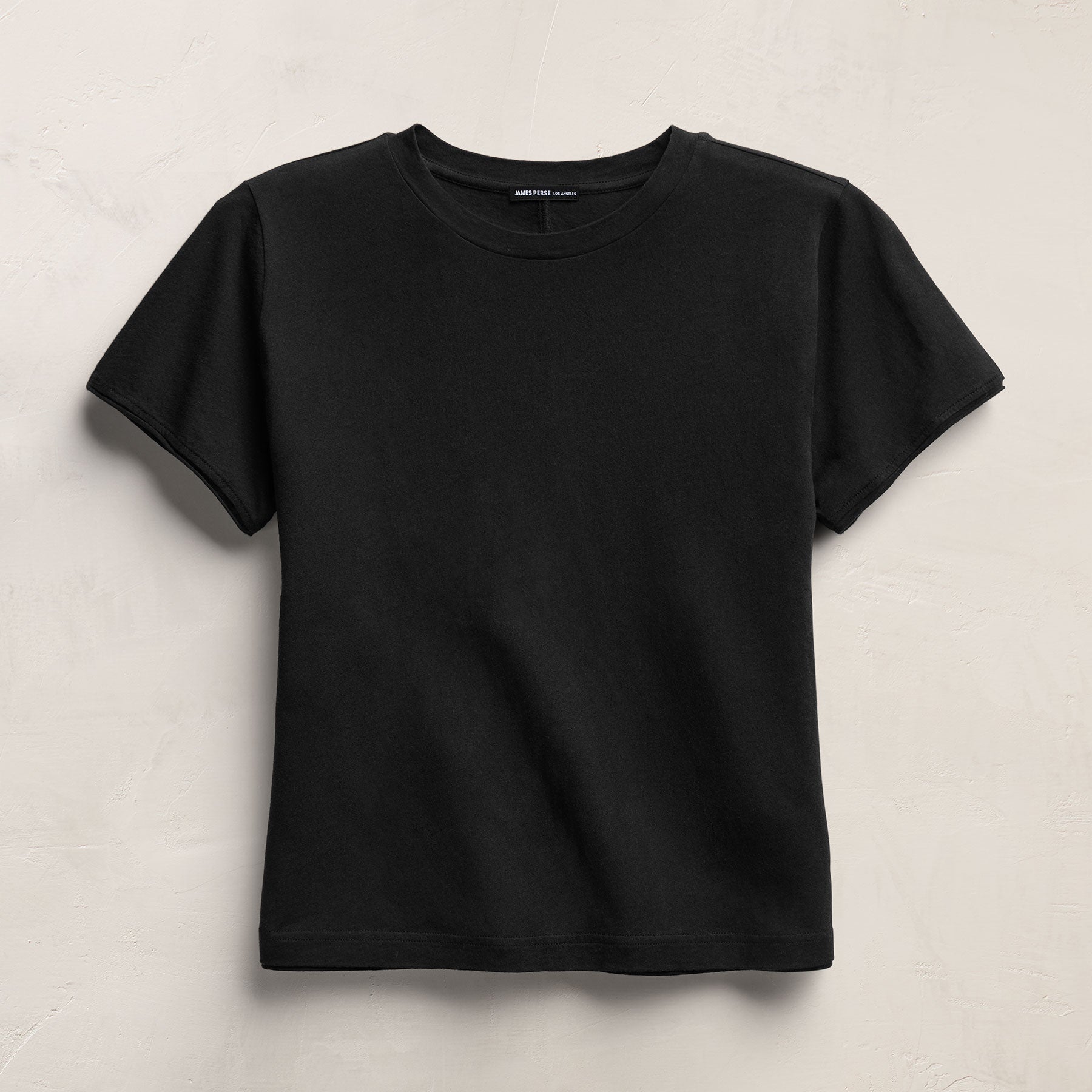 Cotton Cashmere Tee in Black | James Perse Los Angeles