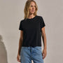 Cotton Cashmere Tee in Black | James Perse Los Angeles