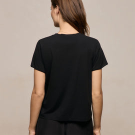 Cotton Cashmere Tee in Black | James Perse Los Angeles