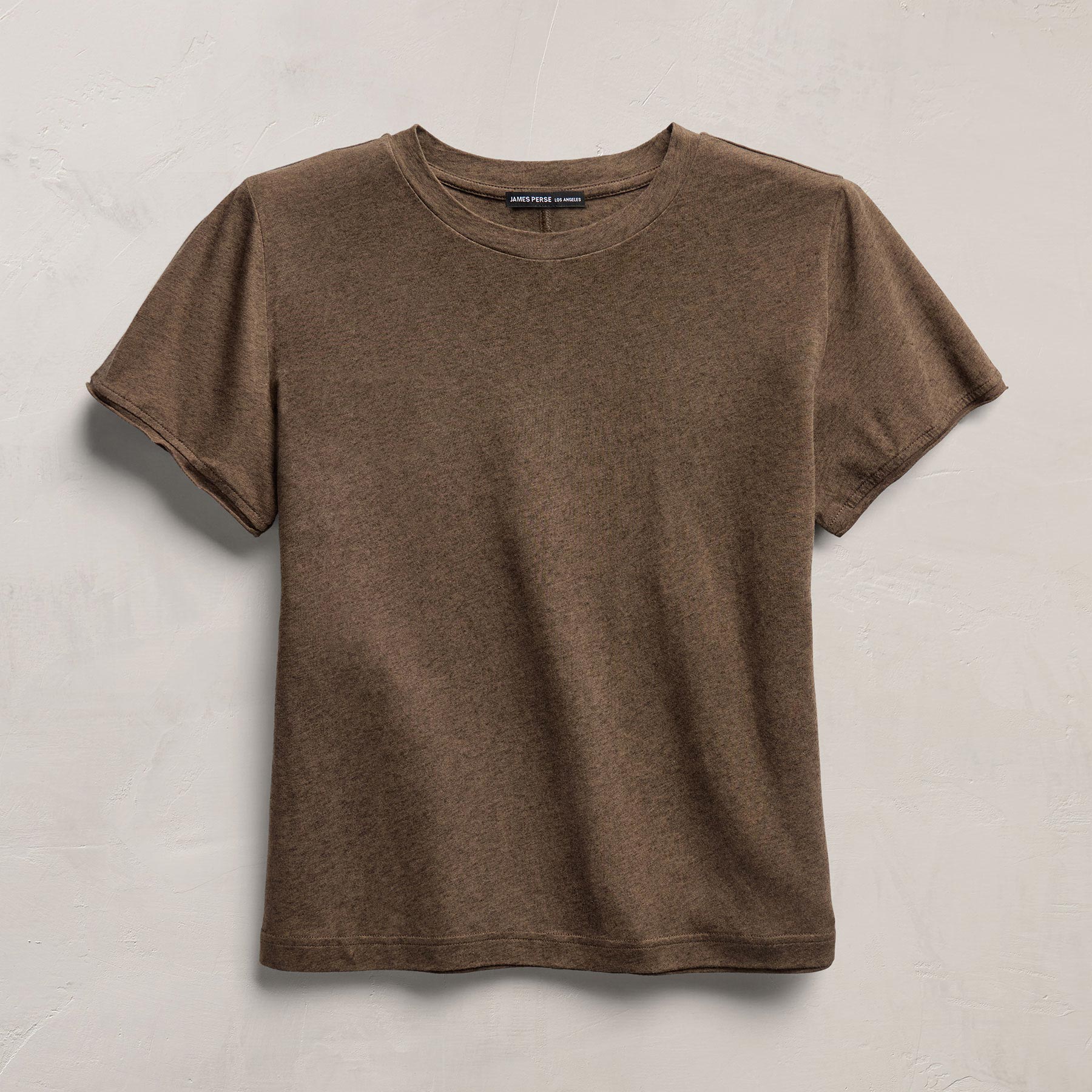 Cotton Cashmere Tee in Brown | James Perse Los Angeles