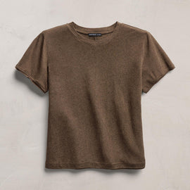 Cotton Cashmere Tee in Brown | James Perse Los Angeles