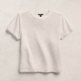 Cotton Cashmere Tee In Off White | James Perse Los Angeles
