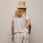 Cotton Cashmere Tee in Off White | James Perse Los Angeles