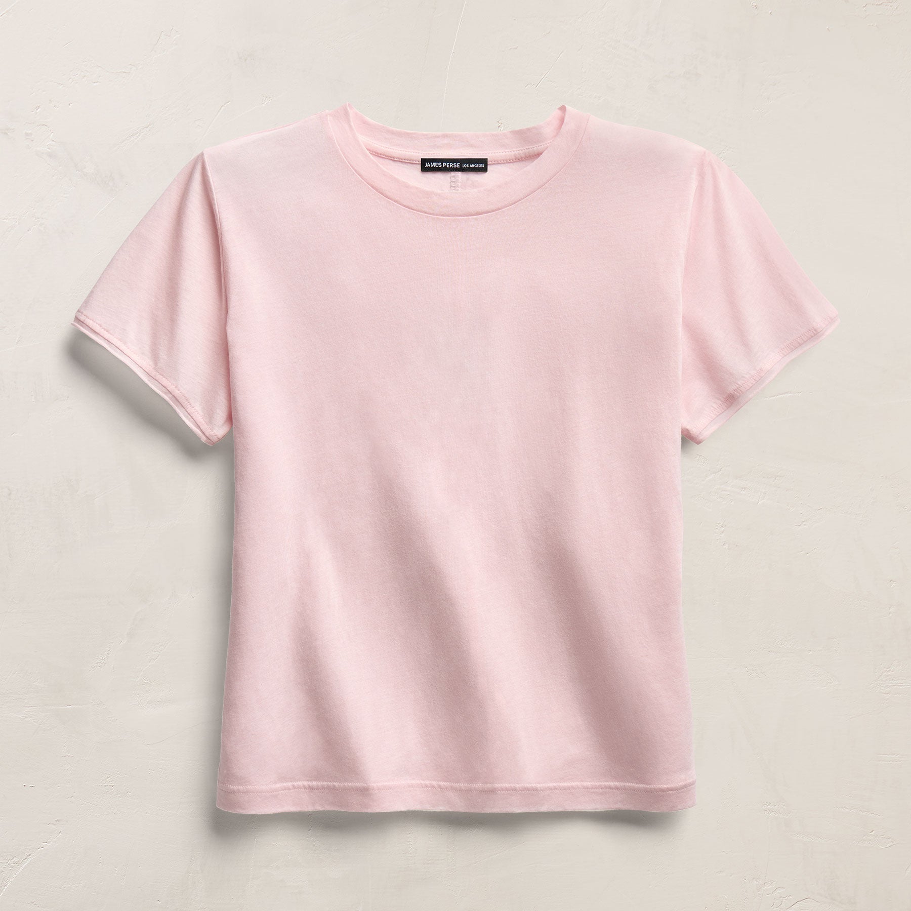 Cotton Cashmere Tee In Rose Quartz | James Perse Los Angeles