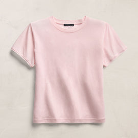 Cotton Cashmere Tee In Rose Quartz | James Perse Los Angeles