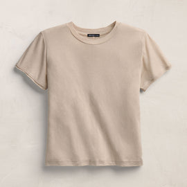 Cotton Cashmere Tee in Stone | James Perse Los Angeles