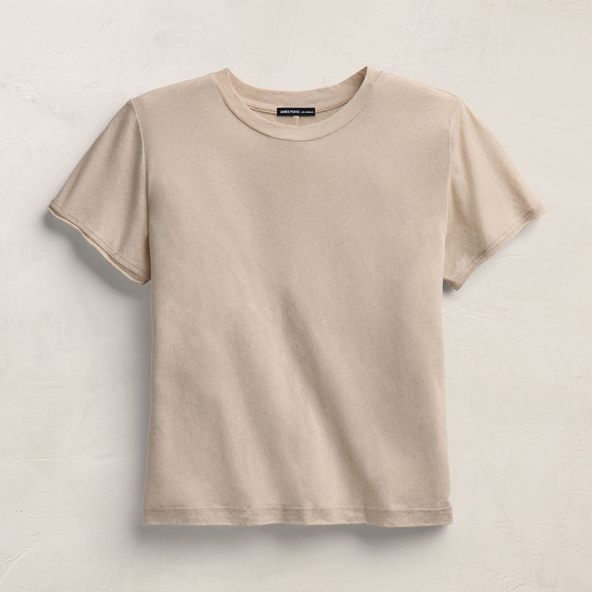 Cotton Cashmere Tee in Stone | James Perse Los Angeles
