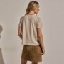 Cotton Cashmere Tee in Stone | James Perse Los Angeles
