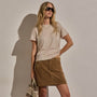 Cotton Cashmere Tee in Stone | James Perse Los Angeles