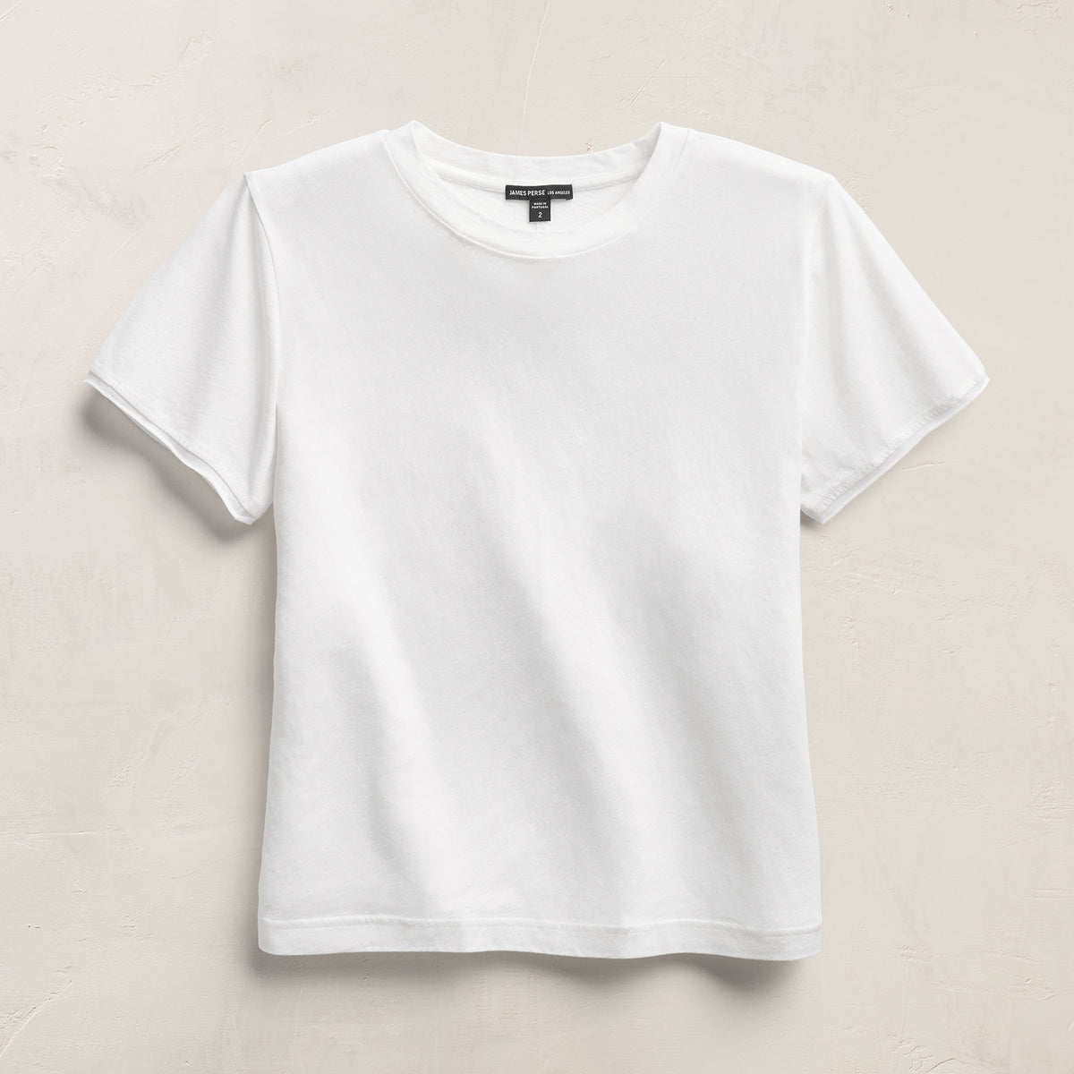 Cotton Cashmere Tee In Off White | James Perse Los Angeles