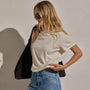 Cotton Cashmere Tee in White | James Perse Los Angeles