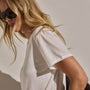 Cotton Cashmere Tee in White | James Perse Los Angeles