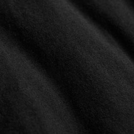 Cotton Cashmere High Neck Polo - Black