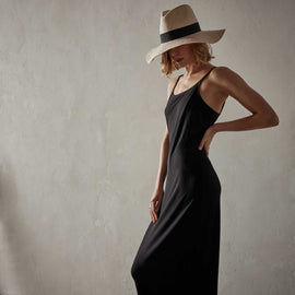 Matte Jersey Tank Dress in Black | James Perse Los Angeles