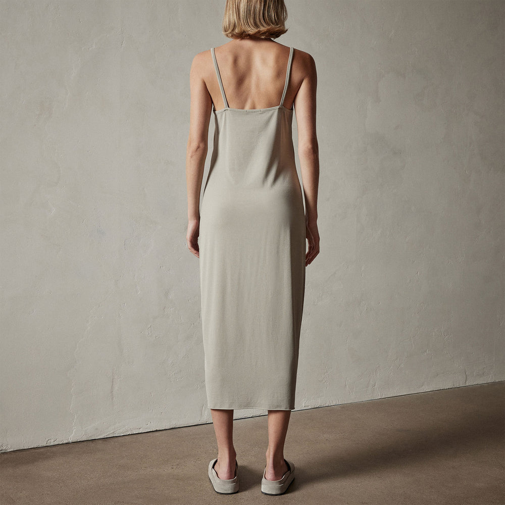 james perse blouson t shirt dress James Perse Blouson T Shirt Dress in Talc
