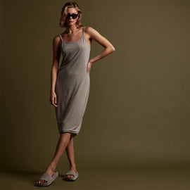 Matte Jersey Tank Dress in Mineral | James Perse Los Angeles