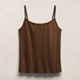 Wide Neck Tank Top in Cocoa | James Perse Los Angeles