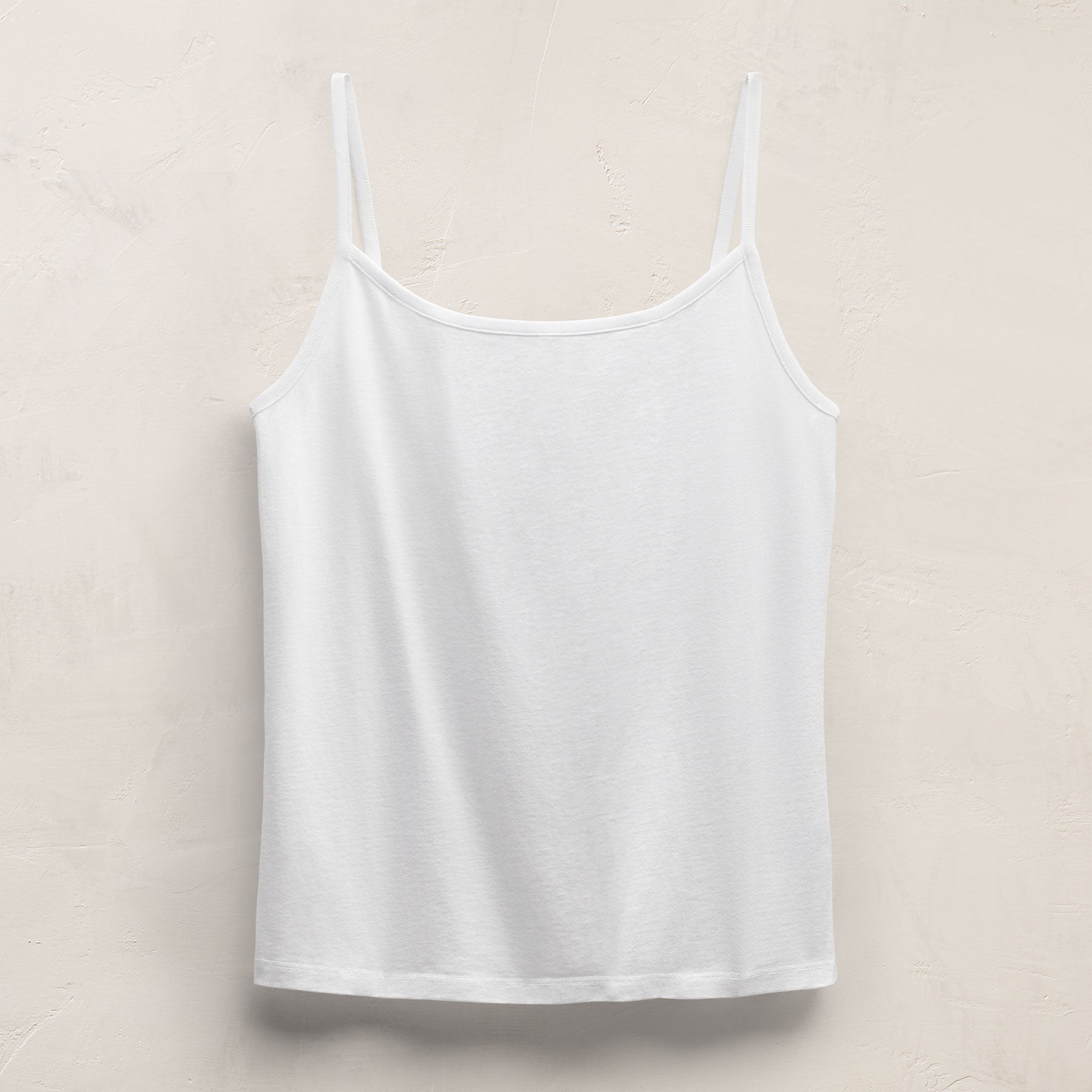 Wide Neck Tank Top in White | James Perse Los Angeles