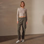 Seersucker Cargo Pant in Army Green Pigment | James Perse Los Angeles