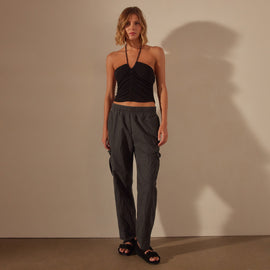 Seersucker Cargo Pant in Magma Pigment | James Perse Los Angeles