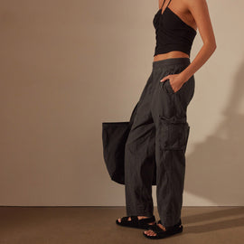 Seersucker Cargo Pant in Magma Pigment | James Perse Los Angeles