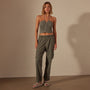 Seersucker Cargo Pant in Palm Pigment | James Perse Los Angeles