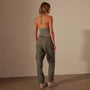 Seersucker Cargo Pant in Palm Pigment | James Perse Los Angeles