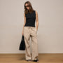 Cotton Cashmere Rib Tank in Black | James Perse Los Angeles