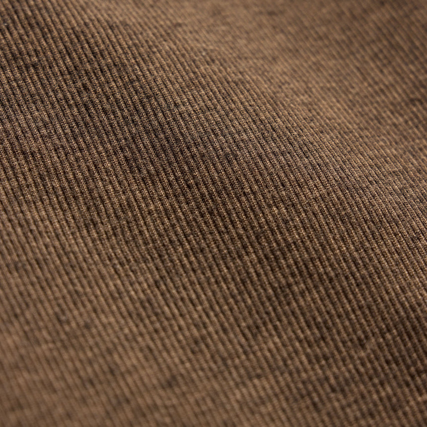 Cotton Cashmere Rib Tank in Brown | James Perse Los Angeles