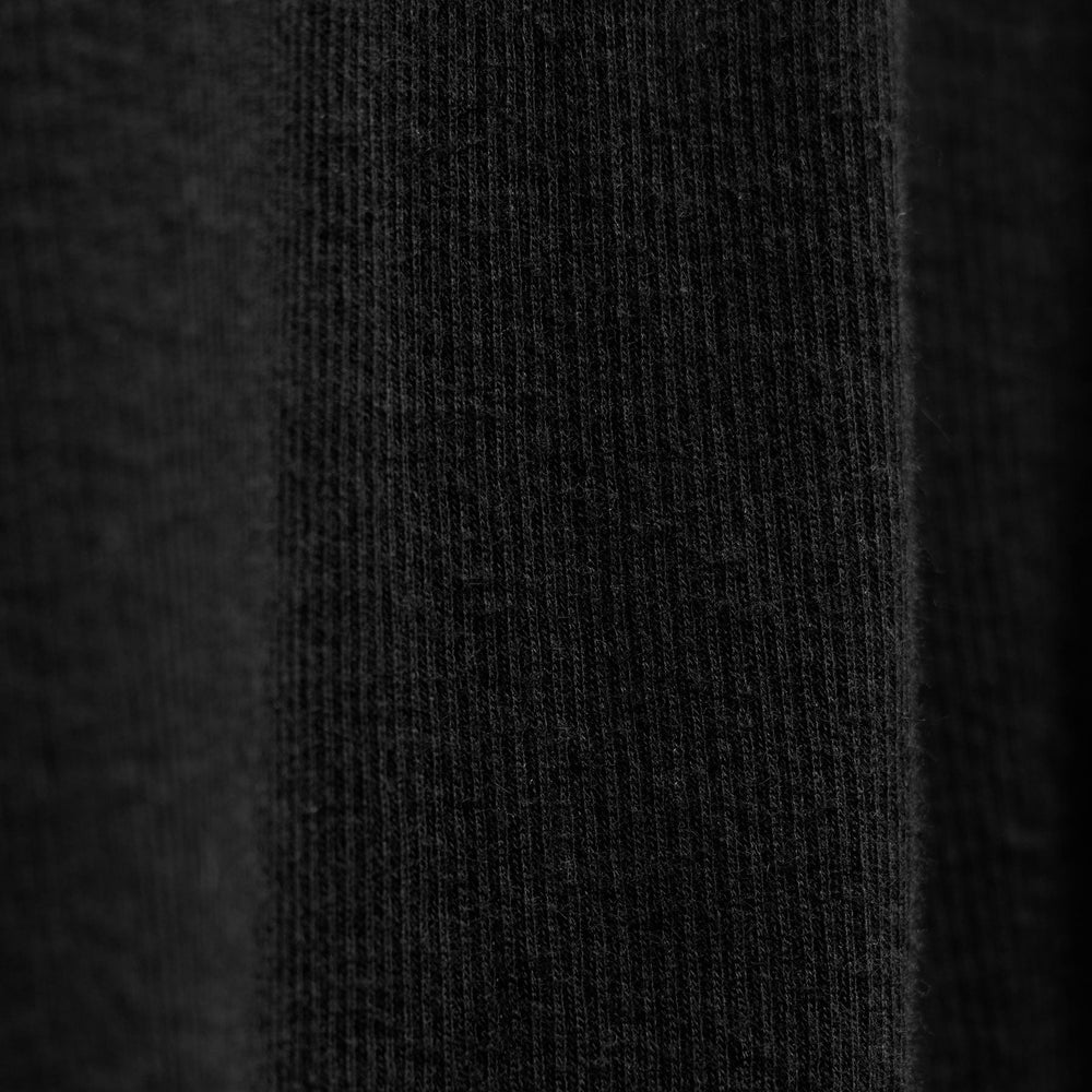 Cotton Cashmere Rib Keyhole Top in Black | James Perse Los Angeles