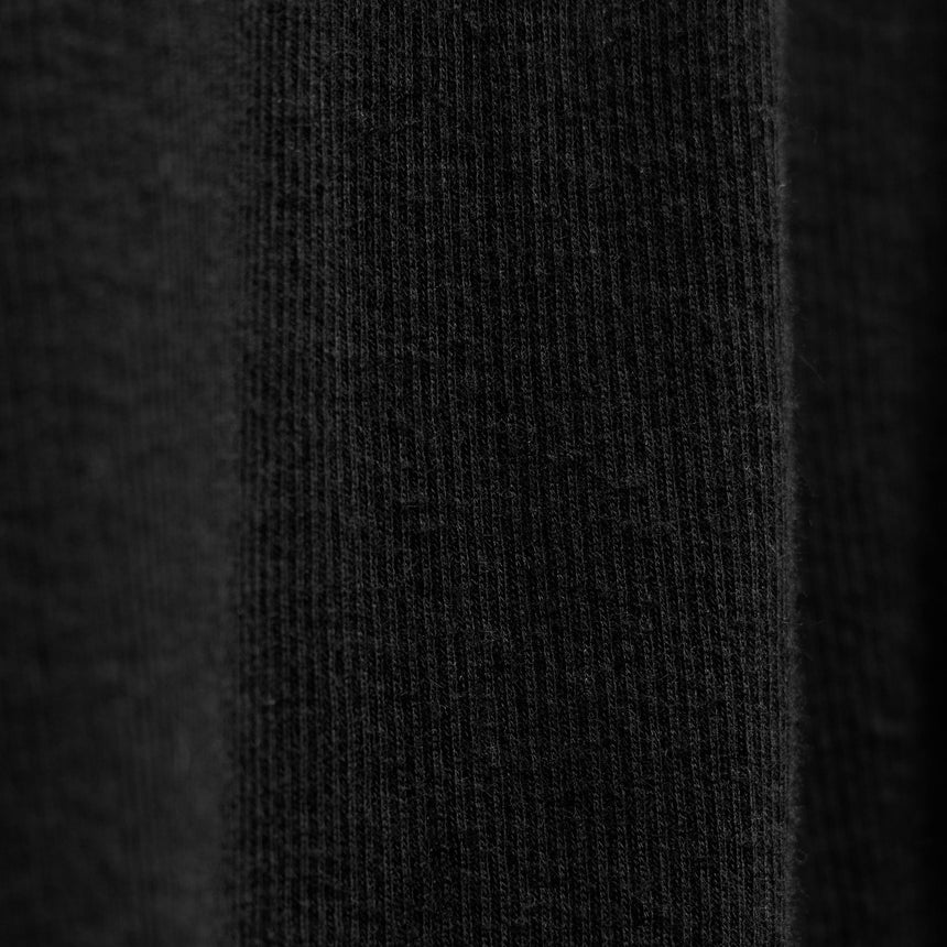 Cotton Cashmere Rib Keyhole Top in Black | James Perse Los Angeles