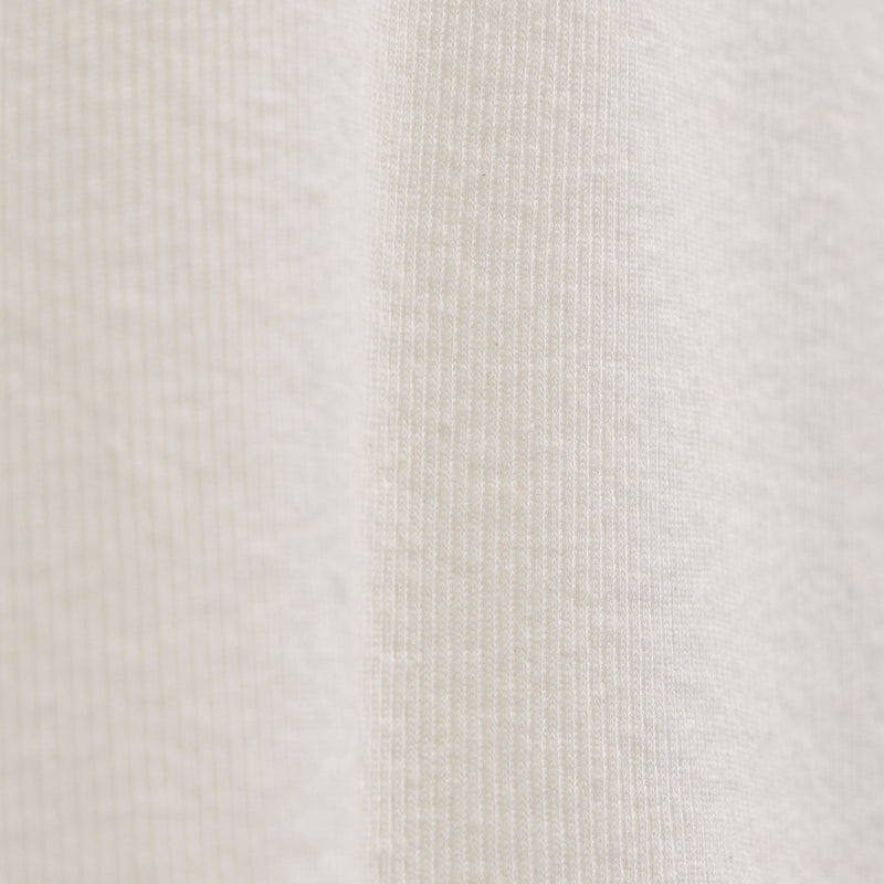 Cotton Cashmere Rib Keyhole Top in Off White | James Perse Los Angeles