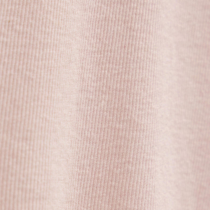 Cotton Cashmere Rib Keyhole Top in Rose Quartz | James Perse Los Angeles